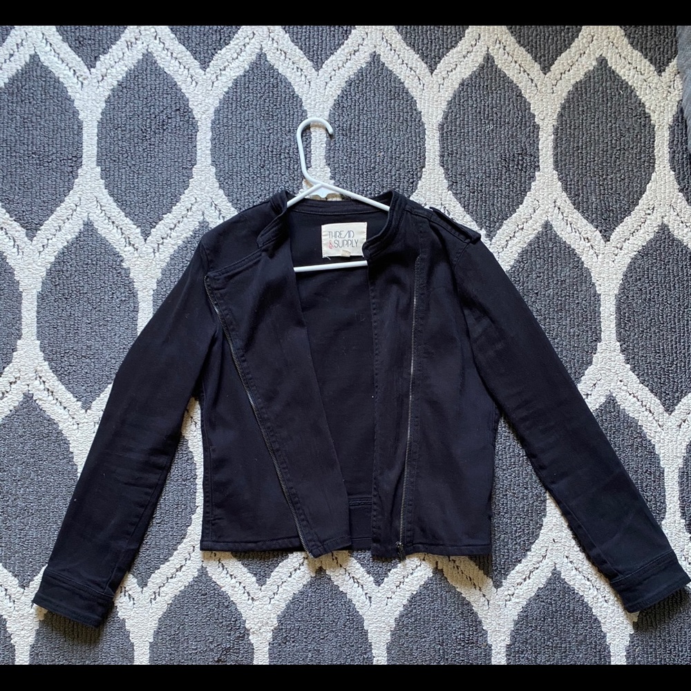 Black Asymmetrical Jacket